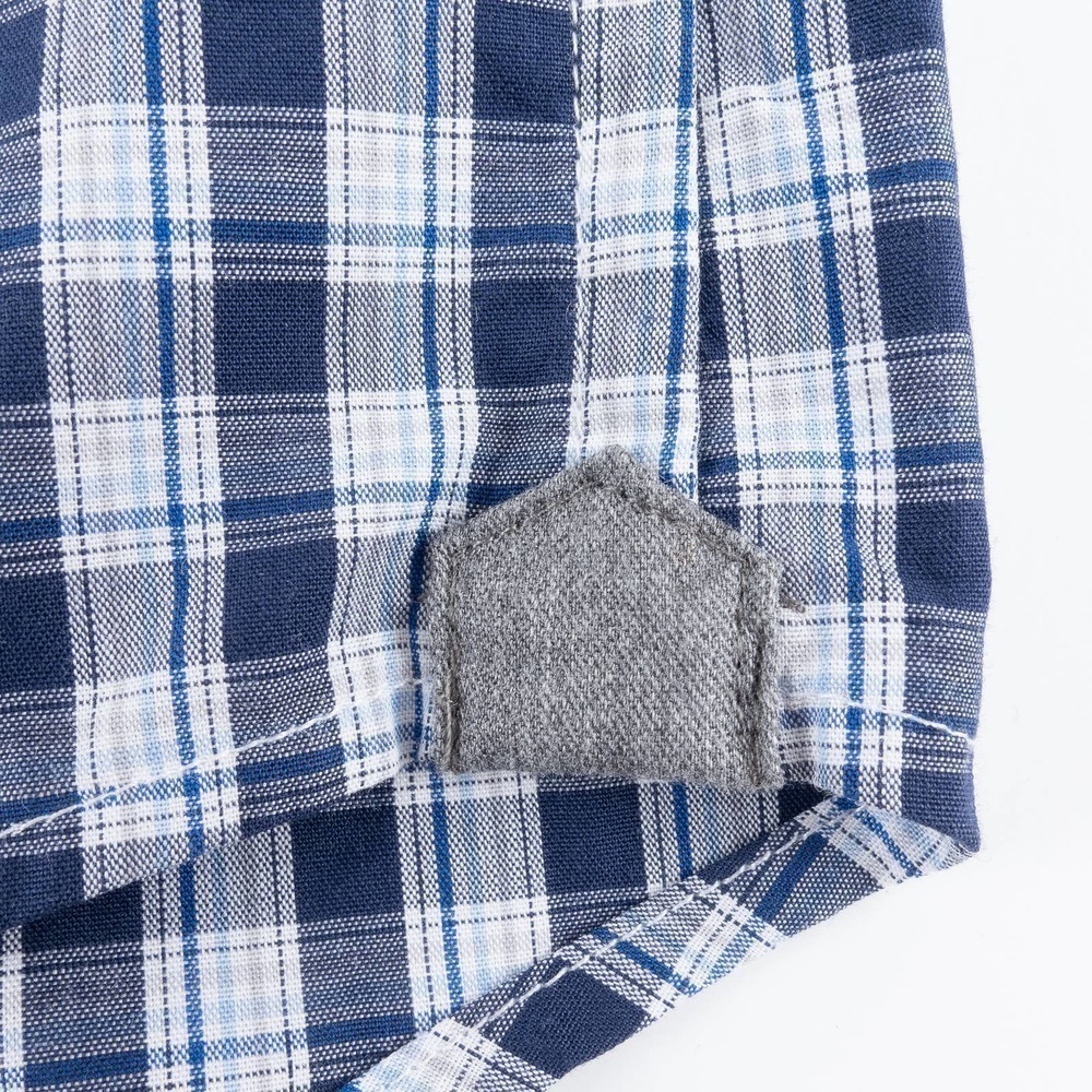 NWOT Michael Kors Slim Fit Button-Up Men's Medium Blue White Plaid - Picture 4 of 8